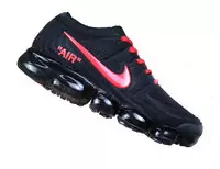 nike air vapormax flyknit fashion sneakers black rouge